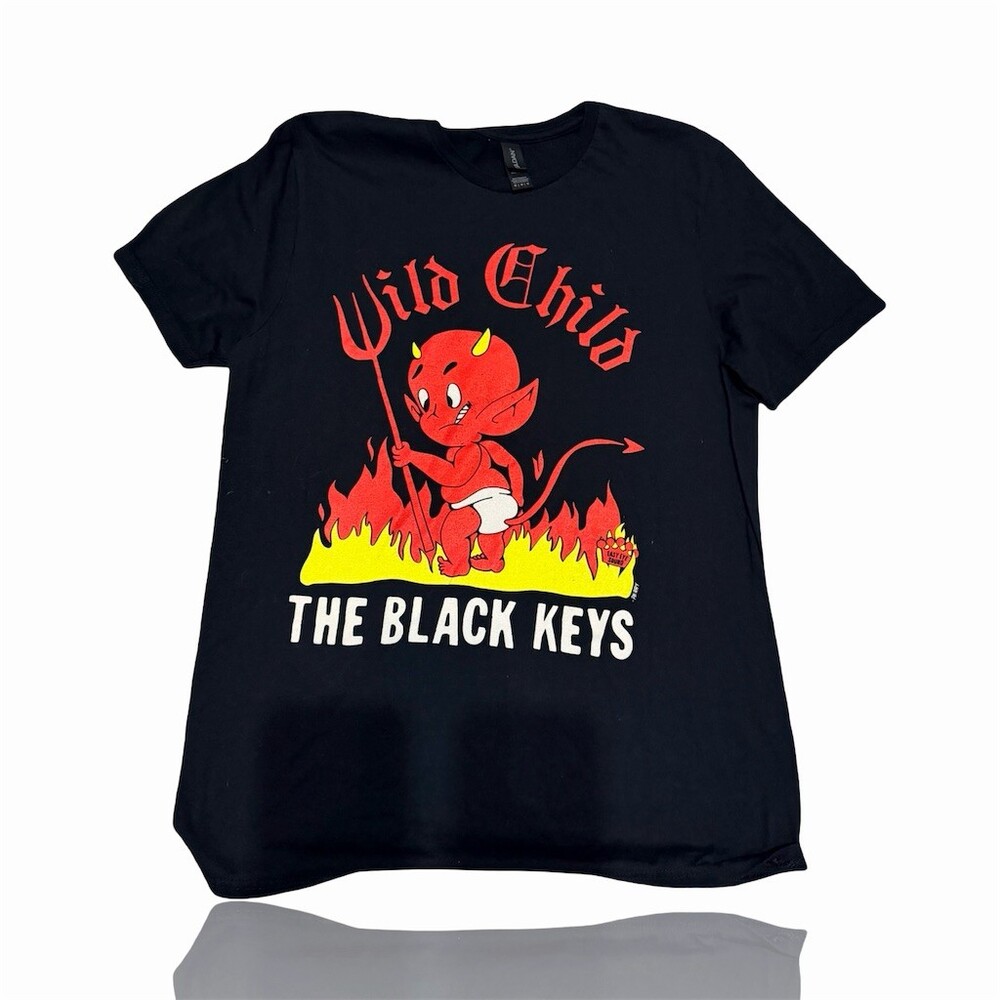 Black Keys Dropout Boogie Tour 2022 Wild Child Devil T-Shirt Black M